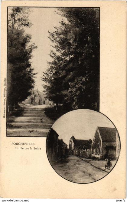 CPA PORCHEVILLE - Entrée par la SEINE (246990)