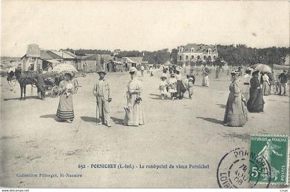 CPA Pornichet Le rond-point du vieux Pornichet