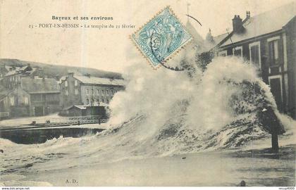 14 PORT EN BESSIN  HUPPAIN  la tempête du 21 février   2scans