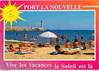 11 - Port la Nouvelle - La plage - Scènes de Plage - Flamme Postale de Port la Nouvelle - CPM - Voir Scans Recto-Verso