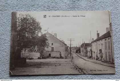 Cpa 1929, Prauthoy, centre du village, haute Marne 52