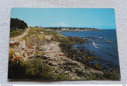 Cpm 1984, Préfailles, plage de la Raize et vue sur Prefailles, Loire atlantique 44