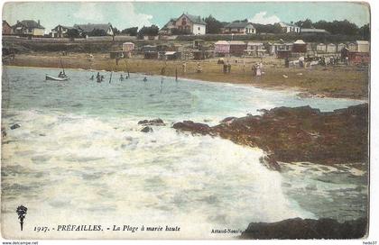 Préfailles - La Plage à marée haute