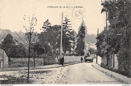 CPA 95 PRESLES L ENTREE 1916