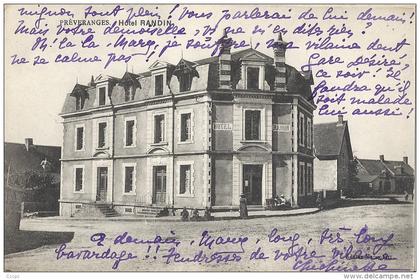 CPA Préveranges - Hôtel Randin