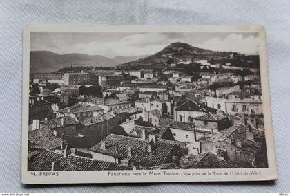 Privas, panorama vers le mont Toulon, Ardèche 07