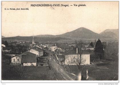 Carte Postale Ancienne de PROVENCHERES sur FAVE