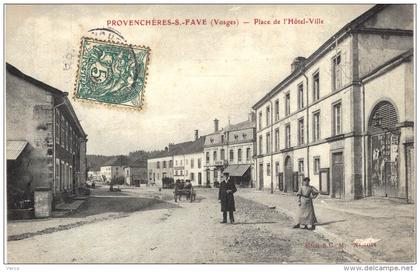 Carte Postale Ancienne de PROVENCHERES sur FAVE