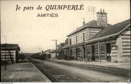 29 - QUIMPERLE - Je pars de Quimperlé - gare - train