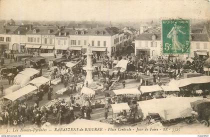 RABASTENS DE BIGORRE place Centrale un jour de foire