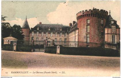 CPA Carte Postale France Rambouillet Le Château Façade Nord   VM77940