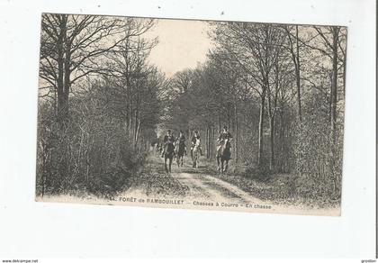 FORET DE RAMBOUILLET 44 CHASSE A COURRE EN CHASSE 1922