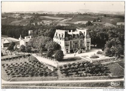 CPSM Réalville vue aérienne du château de Granès