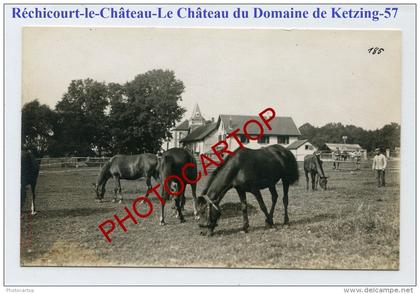 RECHICOURT le CHATEAU-Chateau Domaine KETZING-Lazarett 4-Medecine-Carte Photo allemande-Guerre 14-18-1WK-France-57-