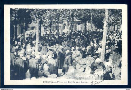 cpa du 35 Redon le Marché aux Marons   LZ100