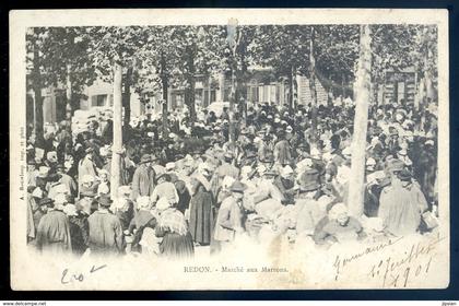 cpa du 35 Redon le Marché aux Marons   LZ100