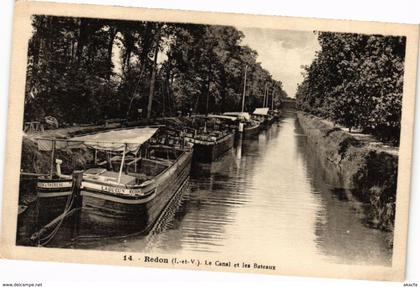 CPA REDON-Le Canal et les Bateaux (265232)