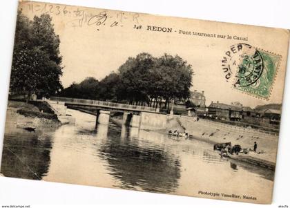 CPA REDON-Pont tournant sur le Canal (265238)