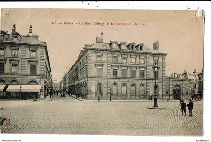 CPA-Carte Postale -France -Reims- Rue Colbert et Banque de France--VM8208