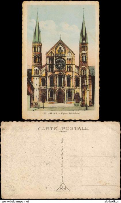 CPA Reims Reims Eglise St. Remi 1927