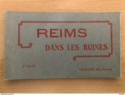 Reims - Reims dans les Ruines - Booklet 12 CPA