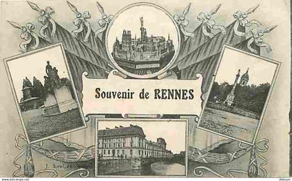 35 - Rennes - Souvenir de Rennes - Multivues - CPA - Voir Scans Recto-Verso