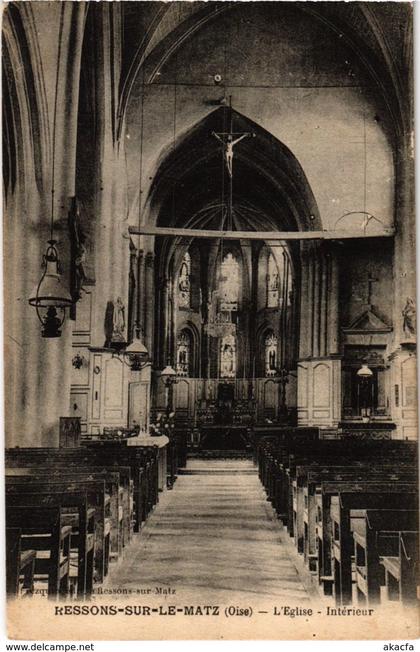 CPA Ressons-sur-le-Matz - L'Eglise - Interieur (1032447)