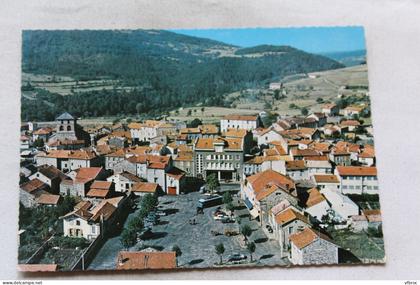 Cpm, Retournac, place Bomcompain et mairie, Haute Loire 43