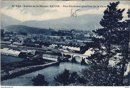 CPA REVIN - Vue générale quartier de la Gare (135540)