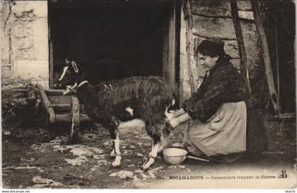 CPA ROCAMADOUR - Caussetiere trayanr la Chevre (125403)