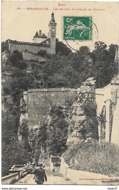 Rocamadour - Les Rampes nouvelles et Château