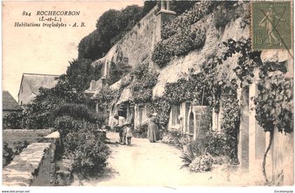 CPA  Carte Postale  France   Rochecorbon  Habitations troglodytes  1918 VM57642