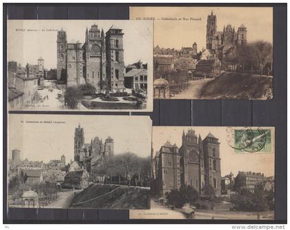 12 - Rodez - Lot de 12 cartes