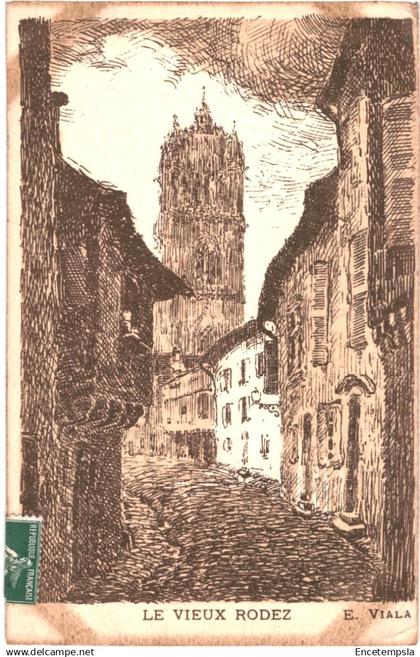 CPA Carte postale France  Rodez Illustration du vieux Rodez par E. Viala   VM83459