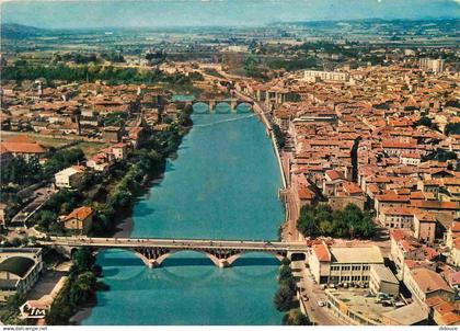 26 - Romans sur Isere - Vue aérienne des deux Ponts sur l'Isère - CPM - Etat froissure visible - Voir Scans Recto-Verso