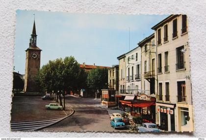 Cpm, Romans sur Isère, le Jacquemart et la place général de Gaulle, Drôme 26