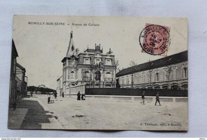 Cpa 1905, Romilly sur Seine, avenue du calvaire, Aube 10