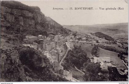 12- Roquefort - Vue générale Est - Non voyagé - Dos divisé...