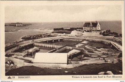 CPA ROSCOFF - Viviers ahomards (au fond le Fort Bloscon) (143309)