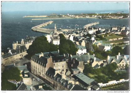 CPSM Roscoff - vue aérienne