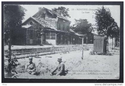 80 Rosières-en-Santerre gare ruine    D80D  K80680K  C80680C RH048658