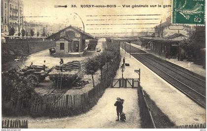 Carte POSTALE Ancienne de  ROSNY sous BOIS - La gare