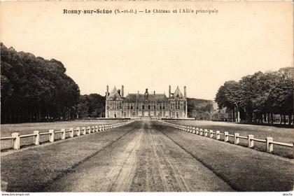 CPA ROSNY-sur-SEINE Chateau et l'Allee Principale (1386102)