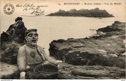 CPA Rotheneuf Rochers sculptes FRANCE (1015278)