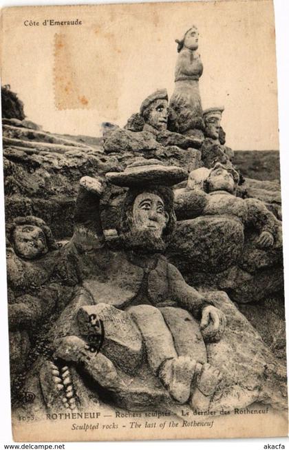 CPA ROTHÉNEUF-Rochers sculptés-Le dernier des ROTHÉNEUF (265141)