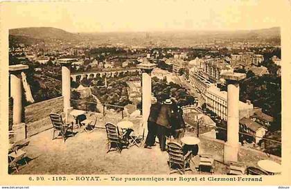 63 - Royat - Vue panoramique sur Royat et Clermont Ferrand - Animé - CPA - Voir Scans Recto-Verso