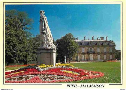 92 - Rueil-Malmaison - Le Château de Bois-Préau - Fleurs - Sculpture - Flamme Postale de Rueil-Malmaison - CPM - Voir Sc