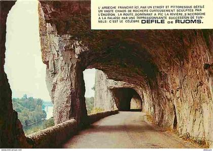 07 - Ruoms - Les Gorges de l'Ardèche - Le Défilé de Ruoms - Carte Neuve - CPM - Voir Scans Recto-Verso