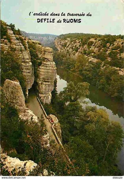 07 - Ruoms - Les Gorges de l'Ardèche - Le Défilé de Ruoms - CPM - Voir Scans Recto-Verso