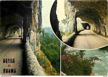 07 - Ruoms - Les Gorges de l'Ardèche - Le Défilé de Ruoms - Multivues - CPM - Voir Scans Recto-Verso